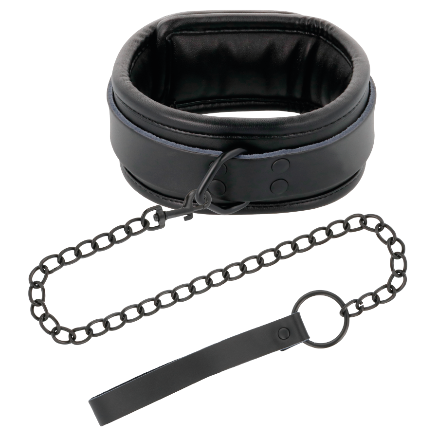 TÉNÈBRES - COLLIER NOIR AVEC CHAÎNE