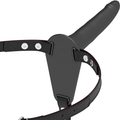 FETISH SUBMISSIVE HARNESS - SCHWARZES SILIKON 15 CM