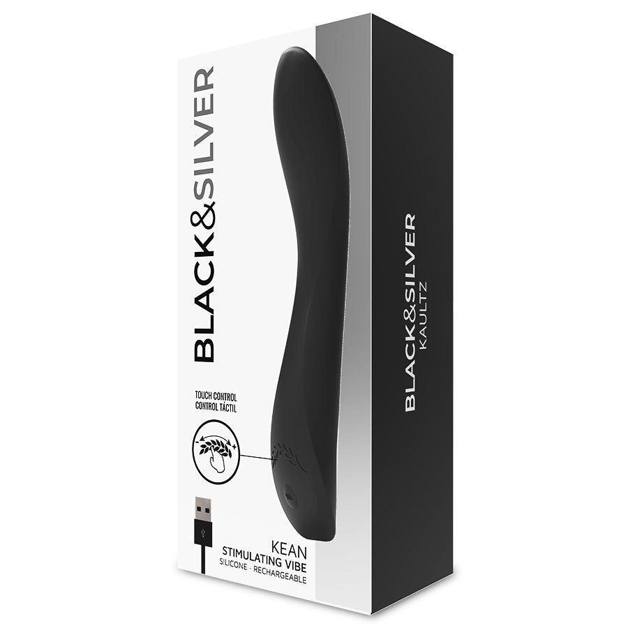 BLACK&SILVER - KEAN VIBRATEUR COMMANDE TACTILE