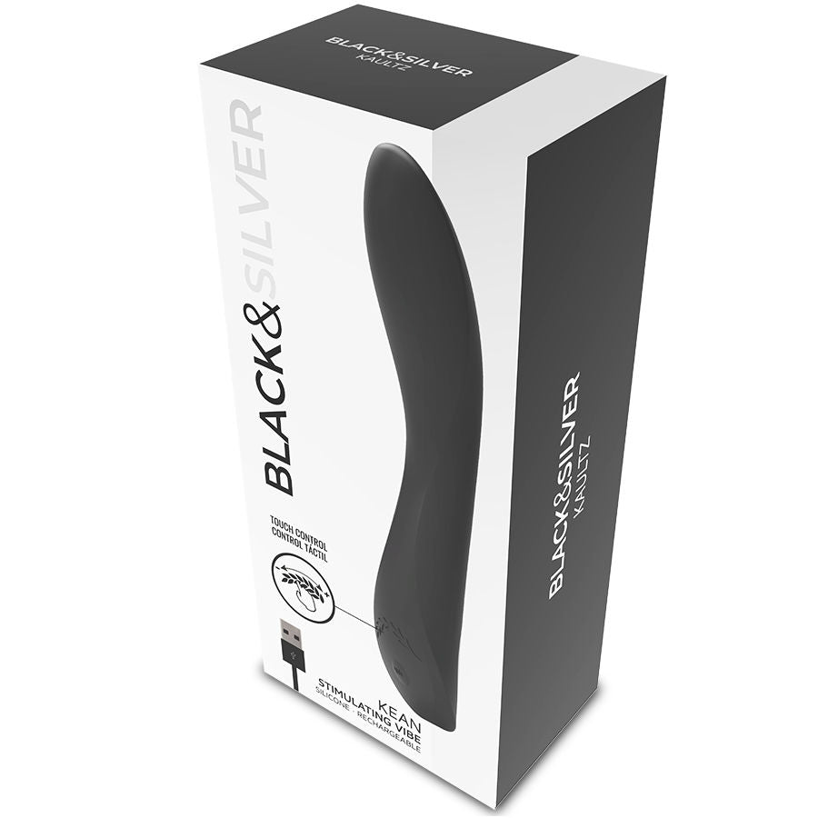 BLACK&SILVER - KEAN VIBRATEUR COMMANDE TACTILE