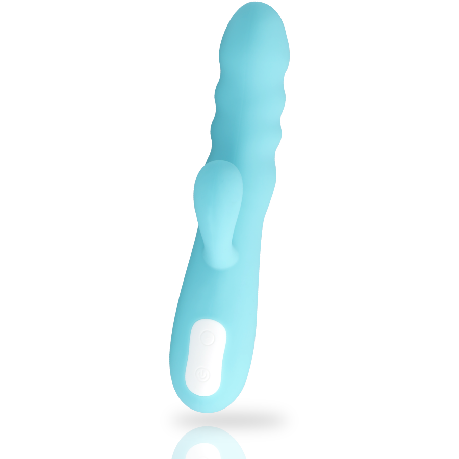 MIA - VIBROMASSEUR TOURNANT BLEU TURQUOISE EIFFEL