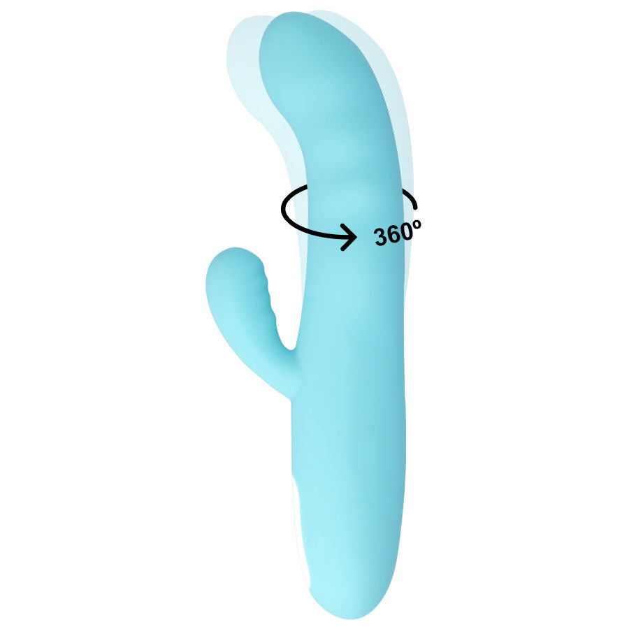 MIA - VIBROMASSEUR TOURNANT BLEU TURQUOISE EIFFEL