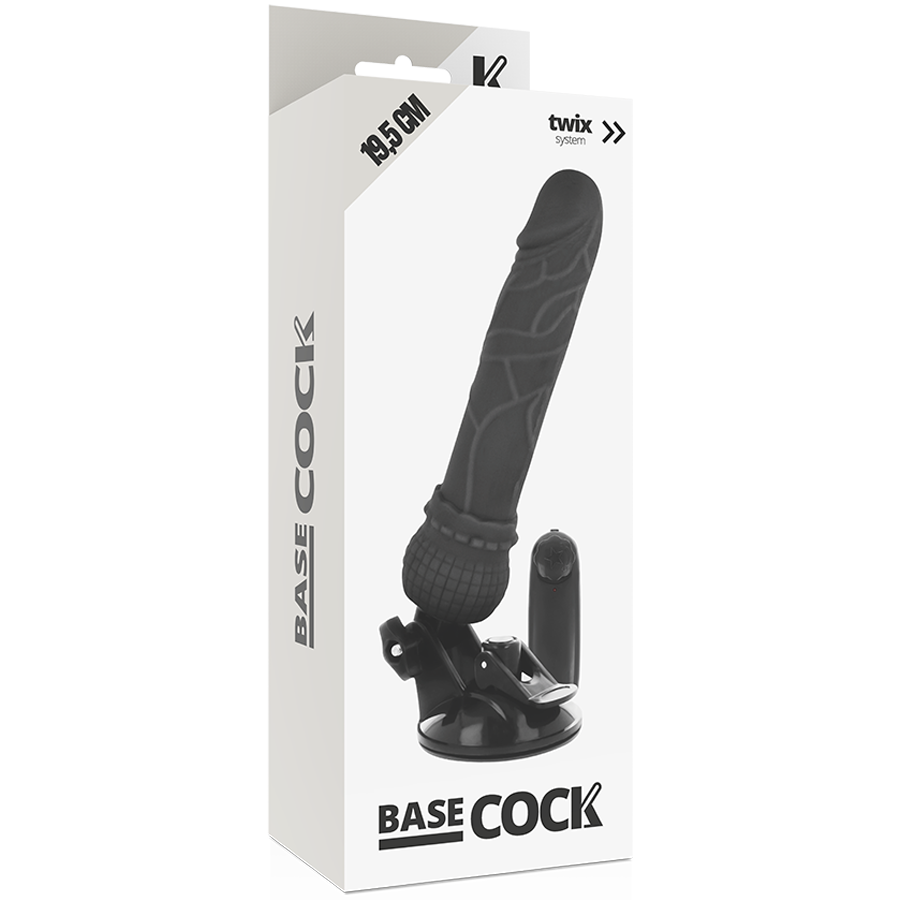 BASECOCK - VIBREUR RÉALISTE TÉLÉCOMMANDÉ NATUREL 19.5 CM -O- 4 CM