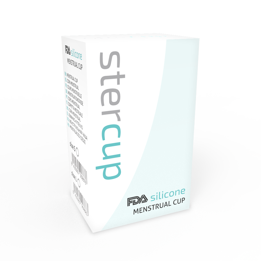 STERCUP - COUPE MENSTRUELLE EN SILICONE DE QUALITÉ ALIMENTAIRE ROSE - TAILLE L