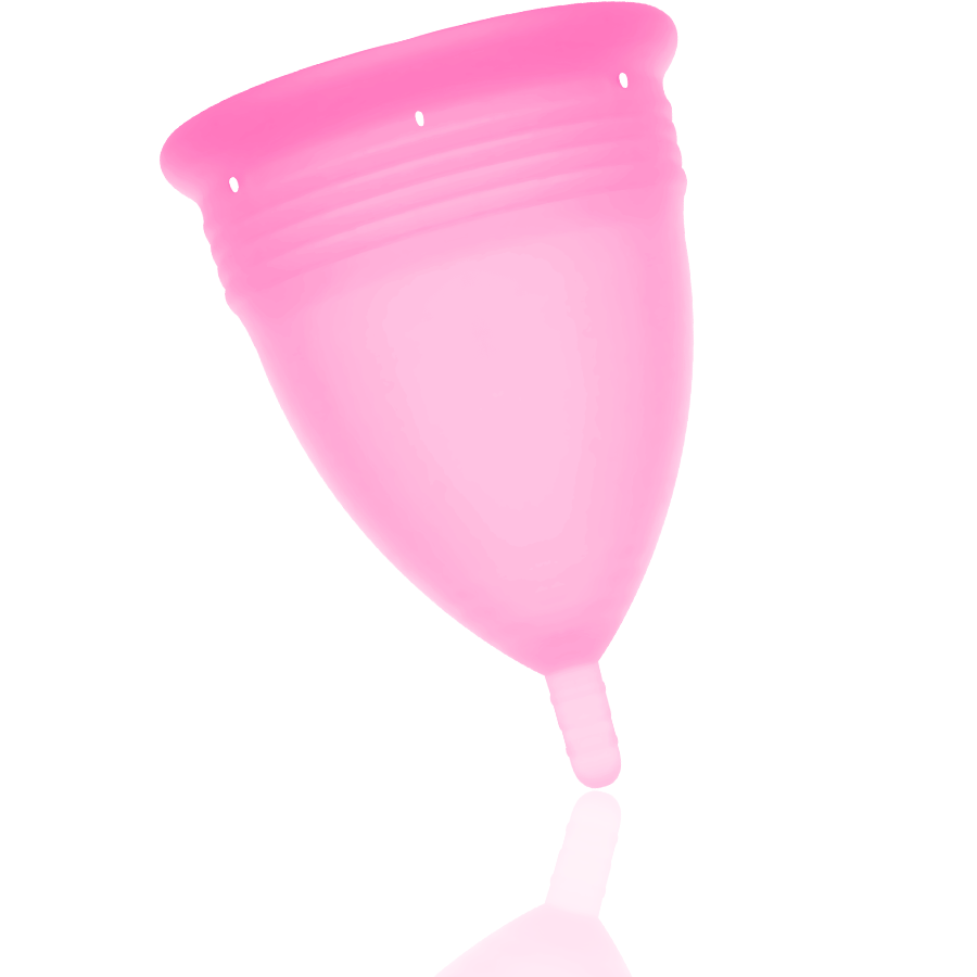 STERCUP - COUPE MENSTRUELLE EN SILICONE DE QUALITÉ ALIMENTAIRE ROSE - TAILLE L
