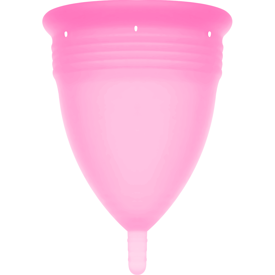 STERCUP - COUPE MENSTRUELLE EN SILICONE DE QUALITÉ ALIMENTAIRE ROSE - TAILLE L