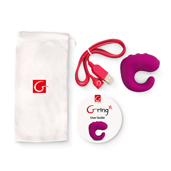 G-VIBE - JOUET COQUIN ANNEAU VIBRANT GRING XL DOUCE FRAMBOISE