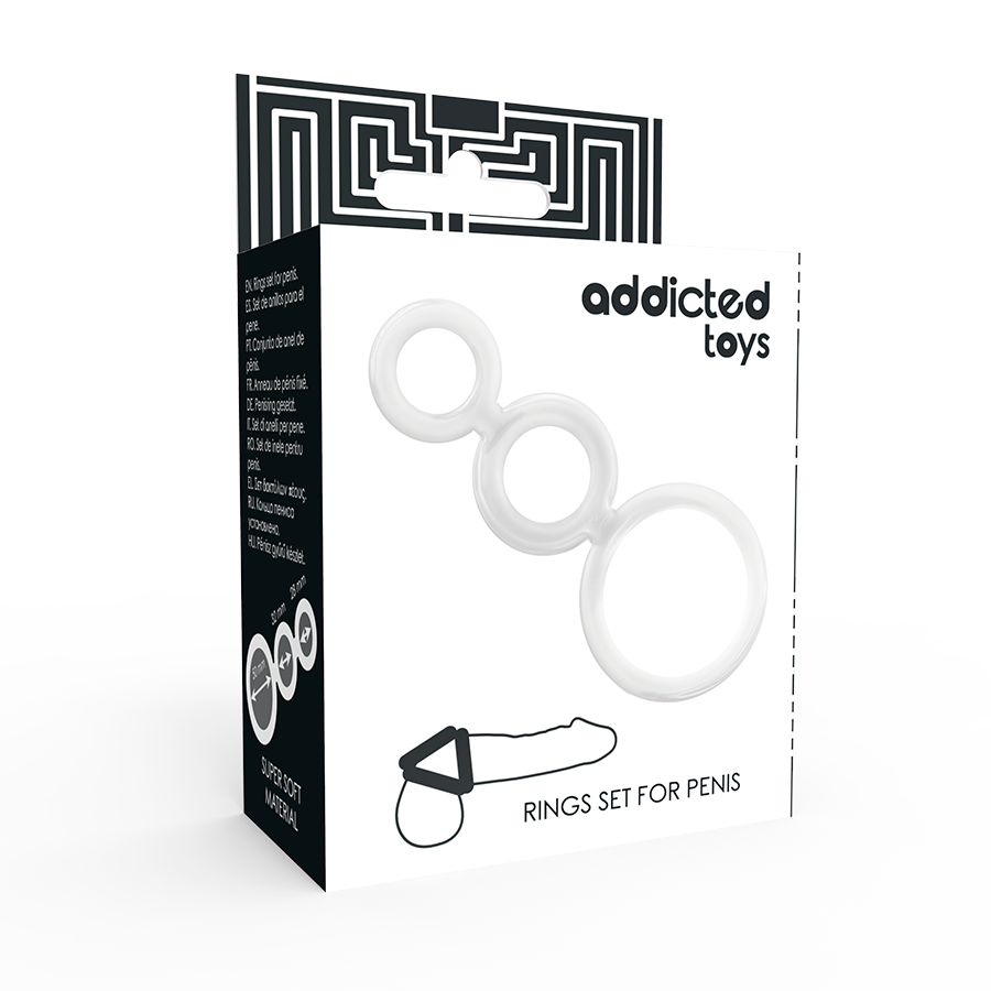 ADDICTED TOYS - ANNEAUX POUR PÉNIS TRANSPARENTS