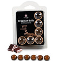 SECRETPLAY - COFFRET DE 6 BOULES BRÉSILIENNES CHOCOLAT