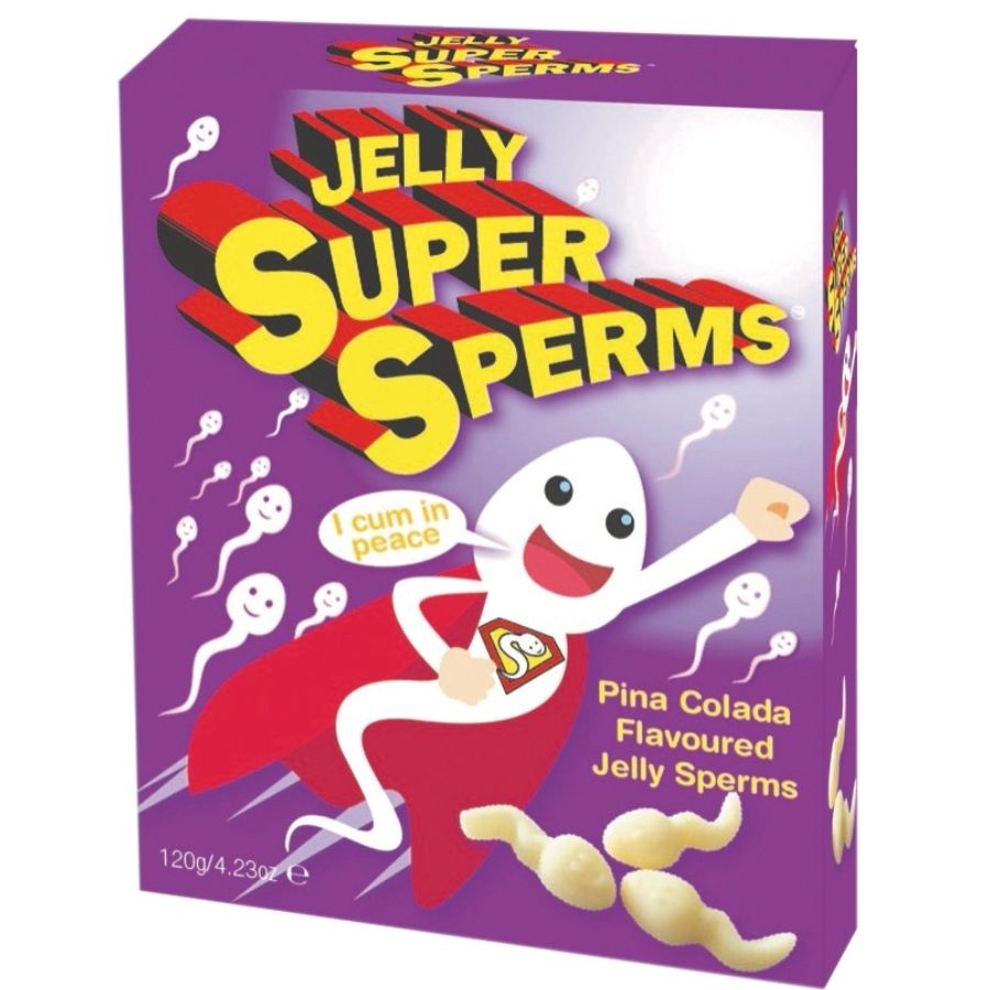 SPENCER & FLEETWOOD - JELLY SUPER SPERM GOMMES EN FORME DE SPERME 120 GR