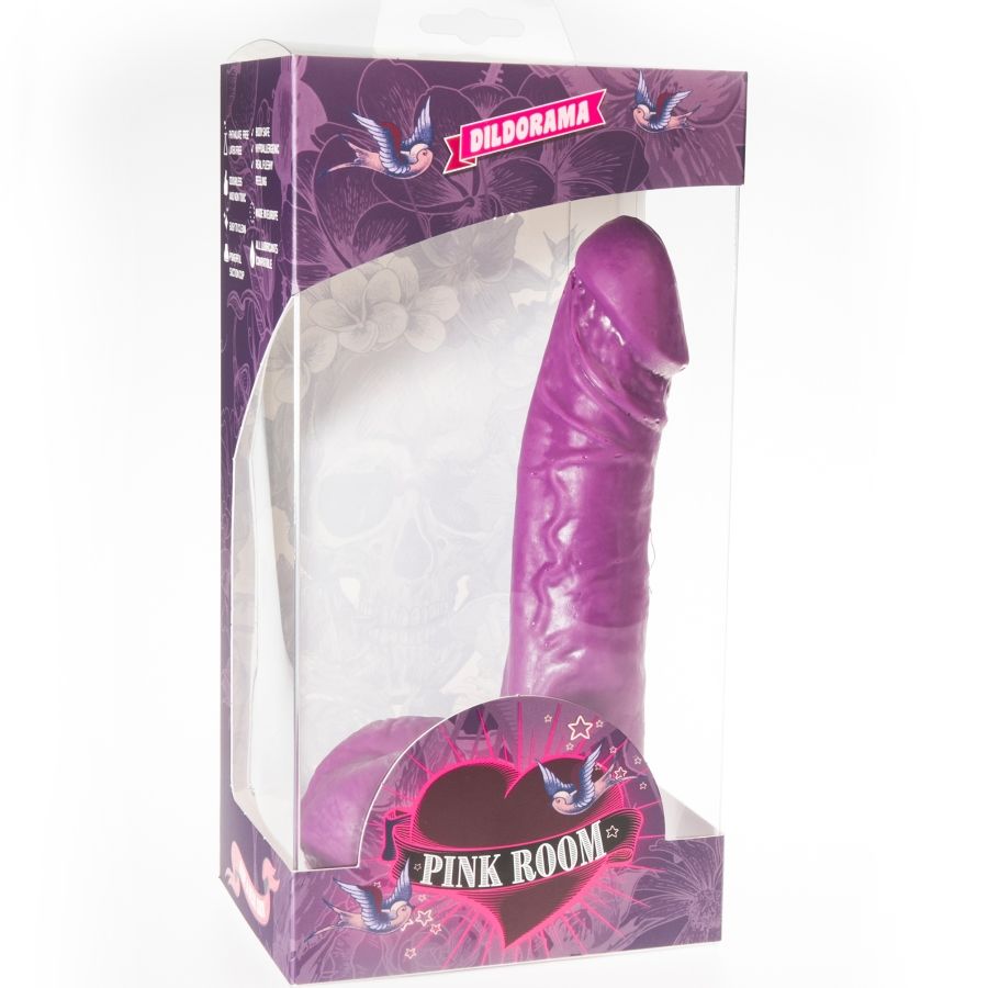PINK ROOM - GODEMICHET RÉALISTE EBAN VIOLET 19 CM