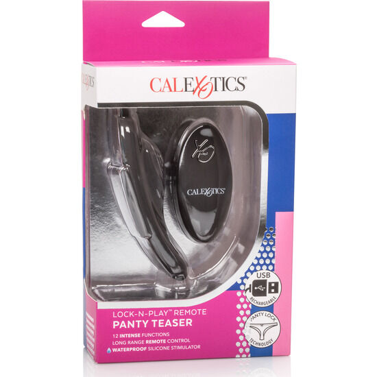 CALEXOTICS - XO TANGAS TAQUINEUSES TÉLÉCOMMANDÉES LOCK N PLAY