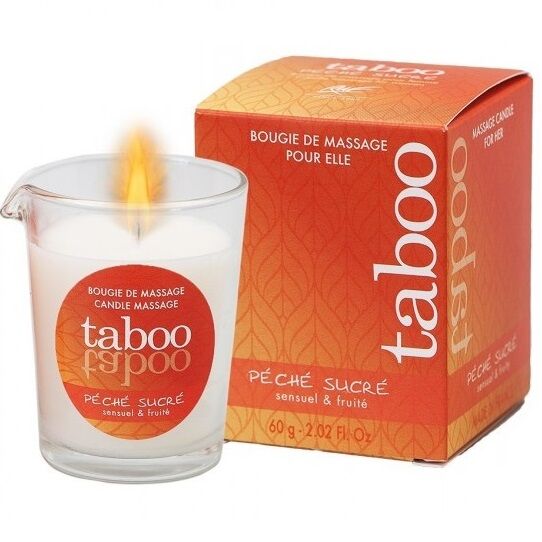 RUF - BOUGIE DE MASSAGE TABOU POUR VOTRE NECTARINE PECHE SUCRE