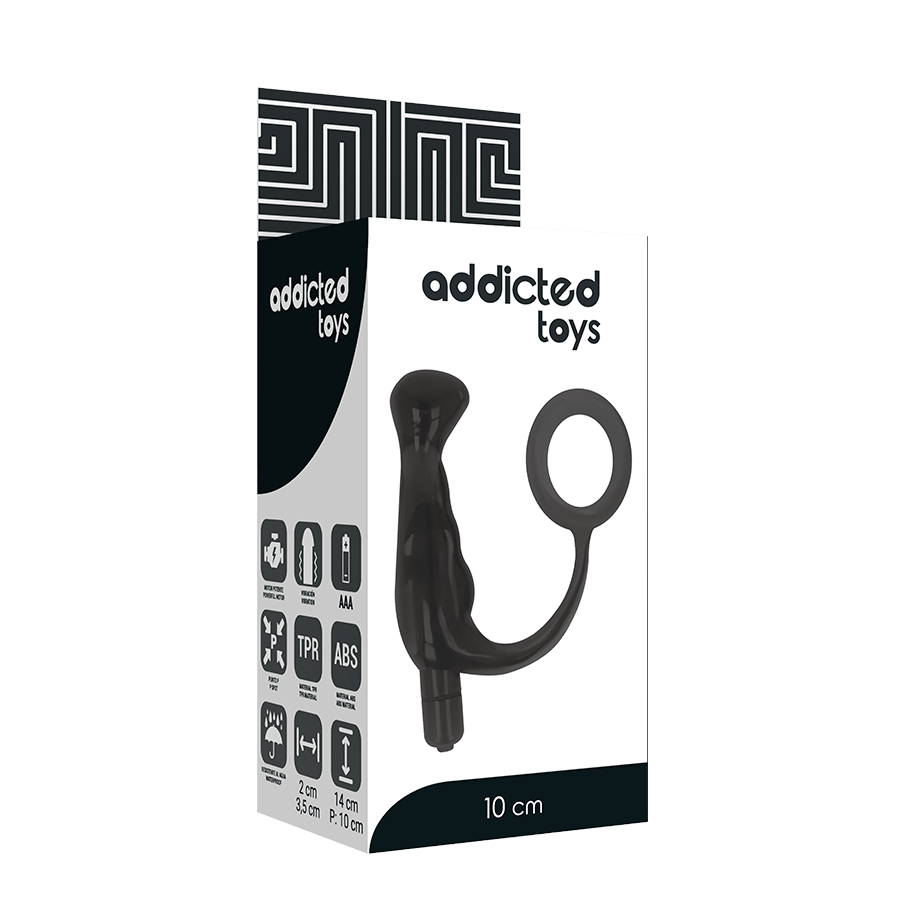ADDICTED TOYS - VIBREUR PROST TICO NOIR 10 CM