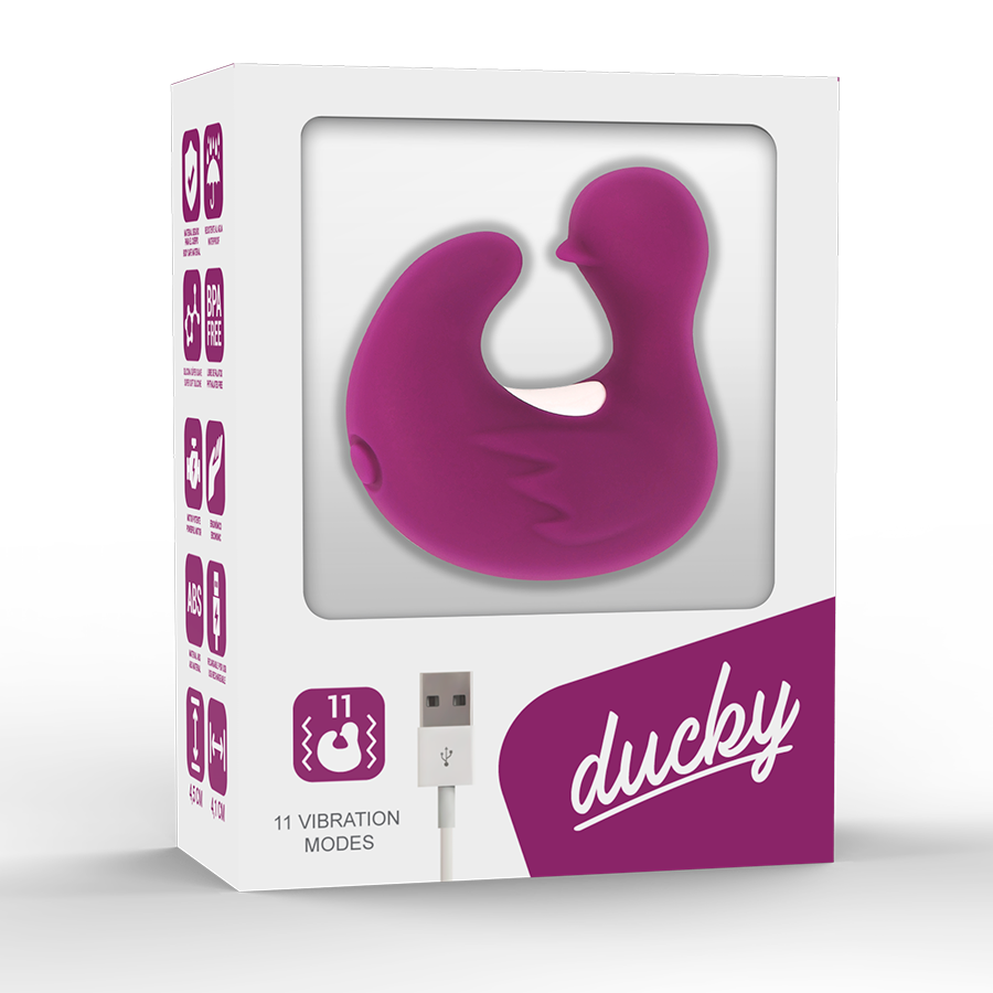 COVERME - DUCKYMANIA ANNEAU PÉNIEN STIMULANT EN SILICONE RECHARGEABLE