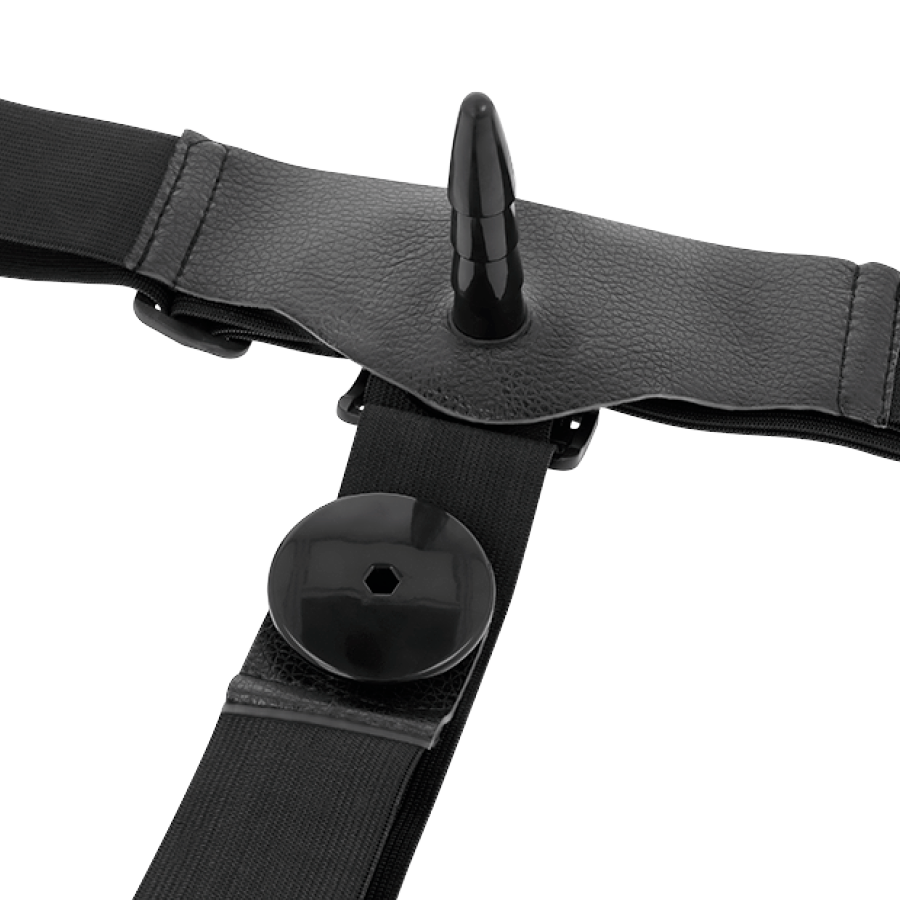 HARNAIS D'ATTRACTION - DOUBLE PÉNÉTRATION HARRIS AVEC VIBRATION 18 CM -O- 3.5 CM