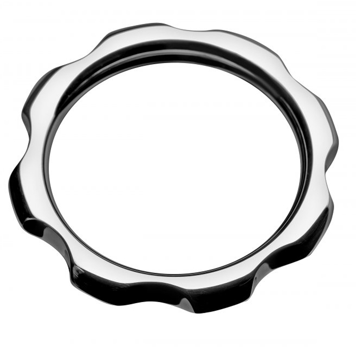 METAL HARD - ANNEAU DE COUPLE EN MÉTAL POUR PÉNIS ET TESTICULES 45 MM