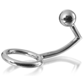 METAL HARD - ANNEAU PÉNIEN AVEC CROCHET PÉNÉTRANT ANAL, 45 MM