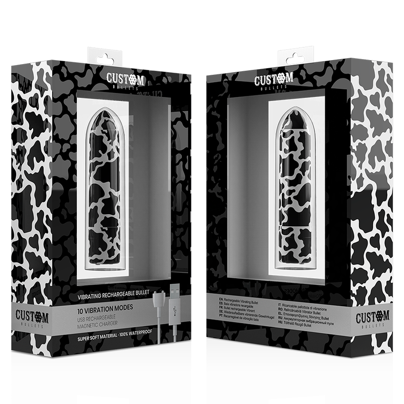 BALLES PERSONNALISÉES - BALLE VACHE RECHARGEABLE 10 INTENSITÉS
