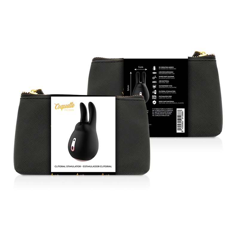 COQUETTE CHIC DESIRE - STIMULATEUR CLITORIDIEN NOIR / OR