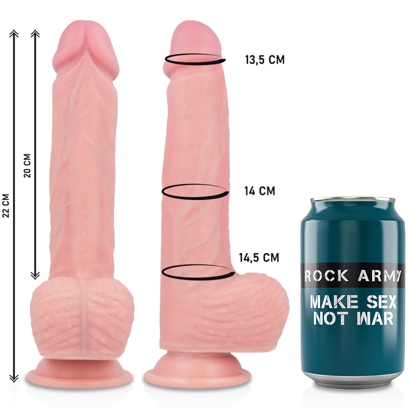 ROCKARMY - SILICONE LIQUIDE PREMIUM HAWK RÉALISTE 22 CM -O- 4.6 CM