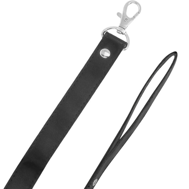 TÉNÈBRES - COLLIER BDSM AVEC CADENAS NOIR