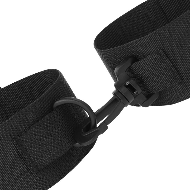 TÉNÈBRES - MENOTTES DE CHEVILLE EN NYLON NOIR