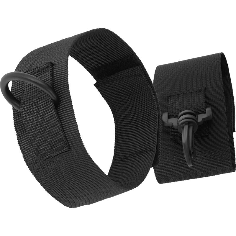 TÉNÈBRES - MENOTTES DE CHEVILLE EN NYLON NOIR