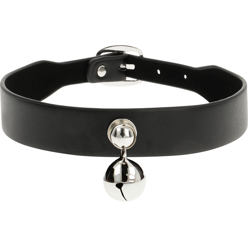 COQUETTE CHIC DESIRE - COLLIER EN CUIR VÉGÉTALIEN POUR FEMMES ACCESSOIRE CLOCHETTE