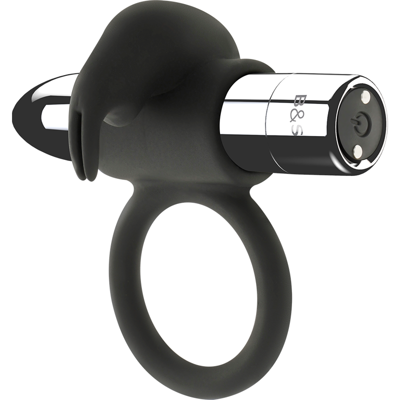 NOIR & ARGENT - ANNEAU RECHARGEABLE BURTON 10 MODES DE VIBRATION