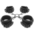 FETISH SUBMISSIVE - HAND- UND KNÖCHEL-HANDSCHELLEN-SET MIT NOPRENE-FUTTER