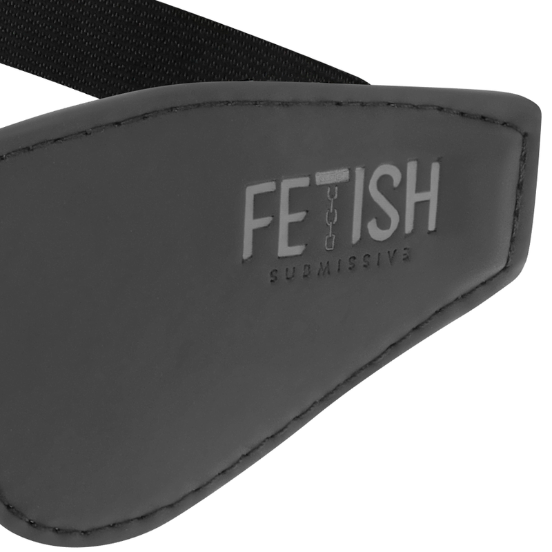 FETISH SOUMIS - MASQUE EN CUIR VÉGAN AVEC DOUBLURE EN NÉOPRÈNE