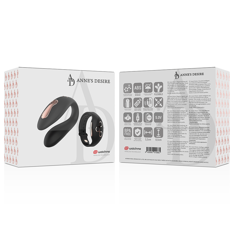 ANNE'S DESIRE - DUAL PLEASURE TECHNOLOGY A WATCHME NOIR/OR