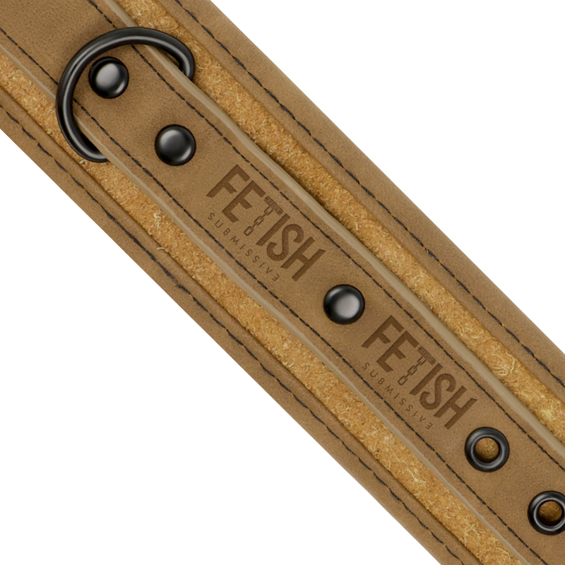 FETISH SUBMISSIVE ORIGIN - MENOTTES EN CUIR VEGAN DOUBLÉES DE NÉOPRÈNE