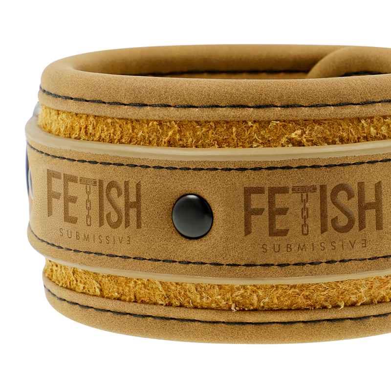 FETISH SUBMISSIVE ORIGIN - MENOTTES EN CUIR VEGAN DOUBLÉES DE NÉOPRÈNE
