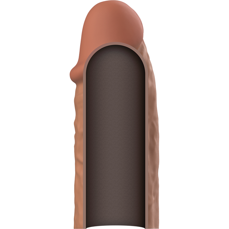 VIRILXL - ALLONGE PÉNIS EN SILICONE LIQUIDE MARRON V3