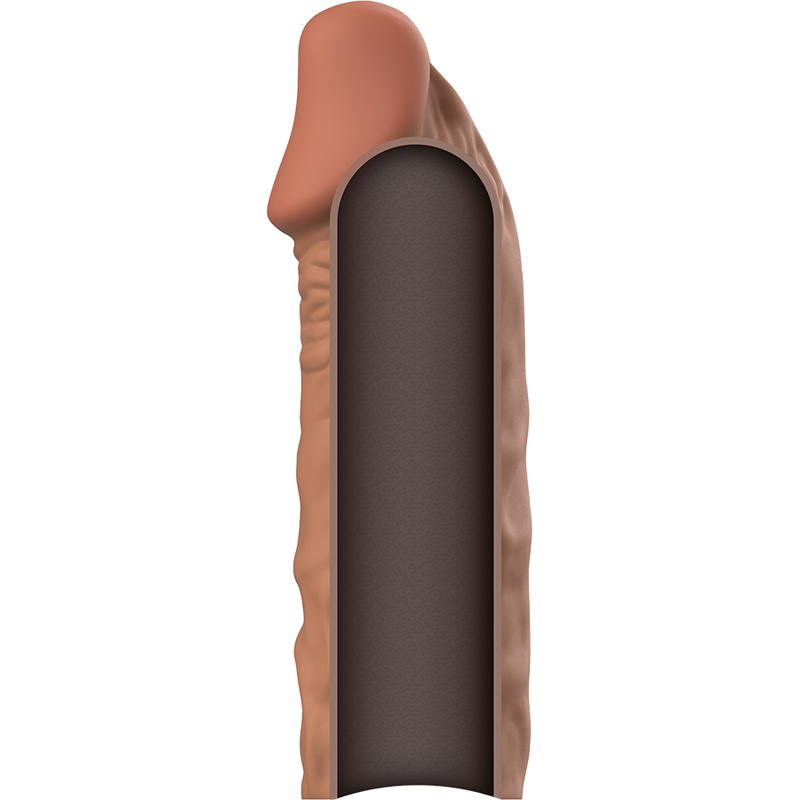 VIRILXL - ALLONGE PÉNIS EN SILICONE LIQUIDE V5 BRUN