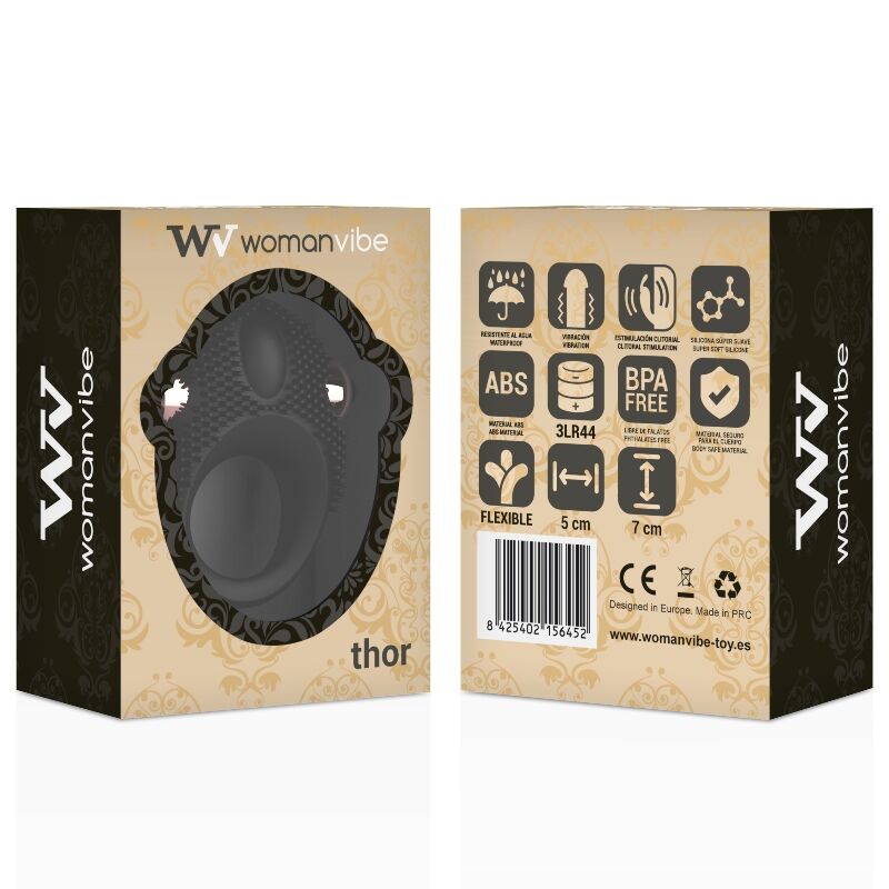 WOMANVIBE - ANNEAU VIBRANT EN SILICONE THOR