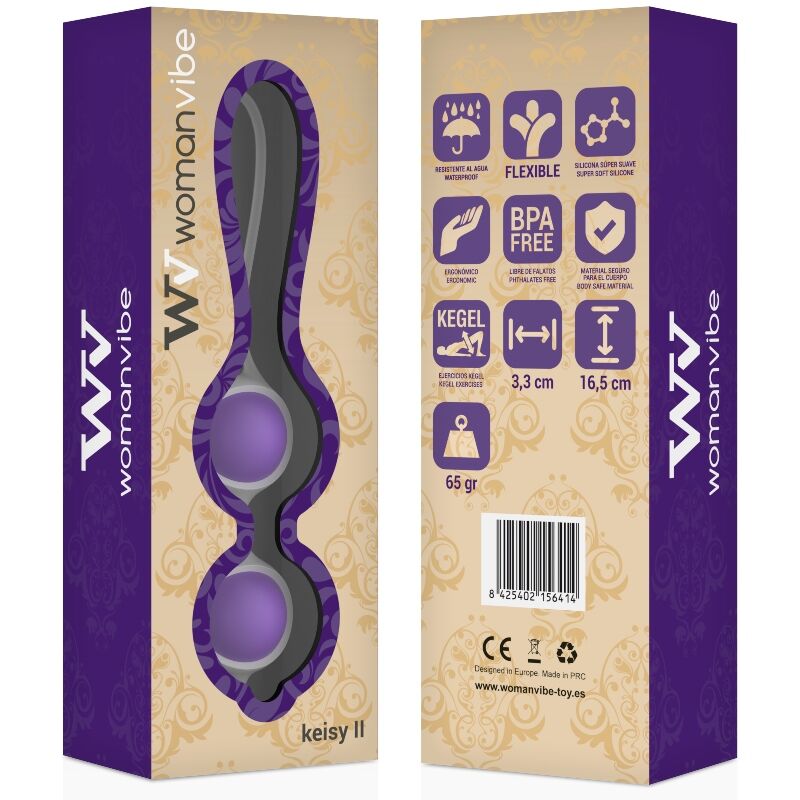 WOMANVIBE - KEISY II BILLES EN SILICONE