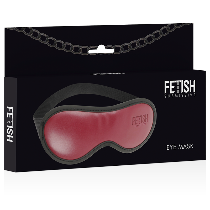FETISH SOUMISSE DARK ROOM - MASQUE EN CUIR VÉGANE AVEC DOUBLURE EN NÉOPRÈNE