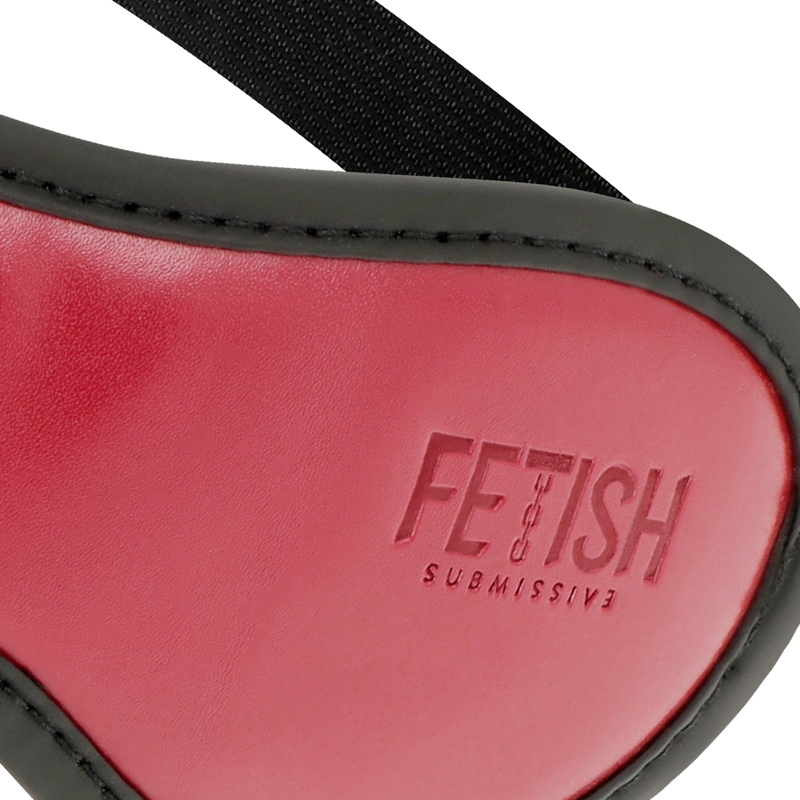 FETISH SOUMISSE DARK ROOM - MASQUE EN CUIR VÉGANE AVEC DOUBLURE EN NÉOPRÈNE