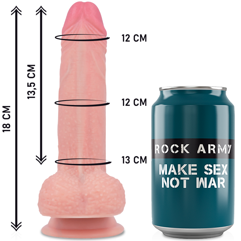 ROCKARMY - HARNAIS + SILICONE LIQUIDE PREMIUM MUSTANG RÉALISTE 18 CM -O- 4.14 CM