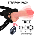 ROCKARMY - HARNAIS + VIBRO EN SILICONE LIQUIDE PREMIUM APACHE TÉLÉCOMMANDE 20.5 CM -O- 4.62 CM
