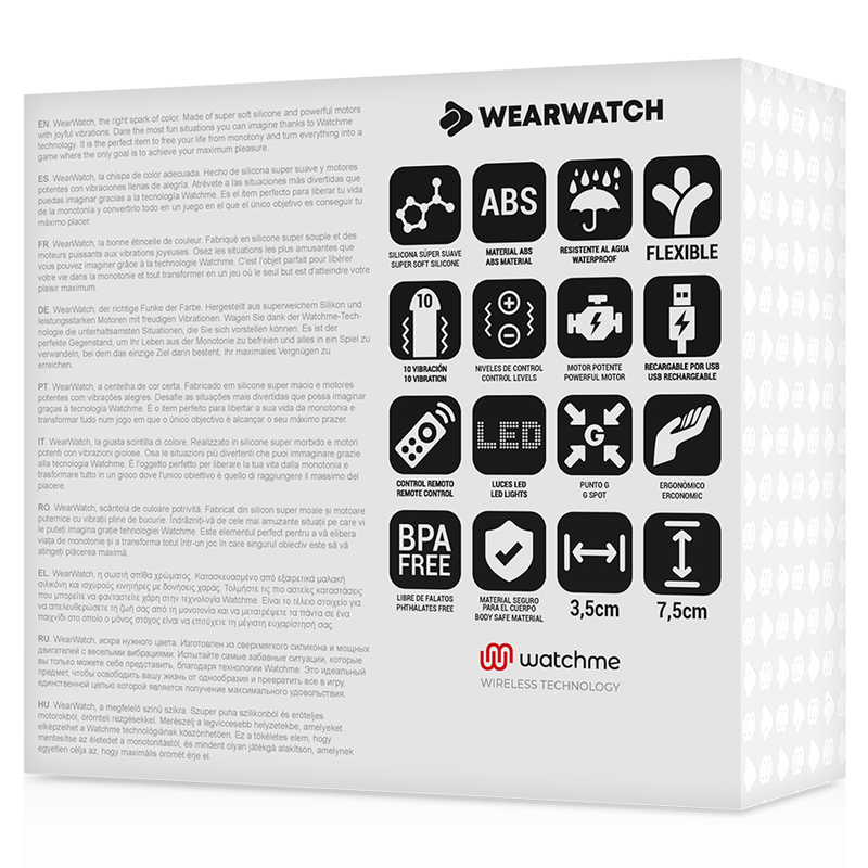 WEARWATCH - TÉLÉCOMMANDE EI FUCHSIA / EAU DE MER AVEC TECHNOLOGIE WATCHME
