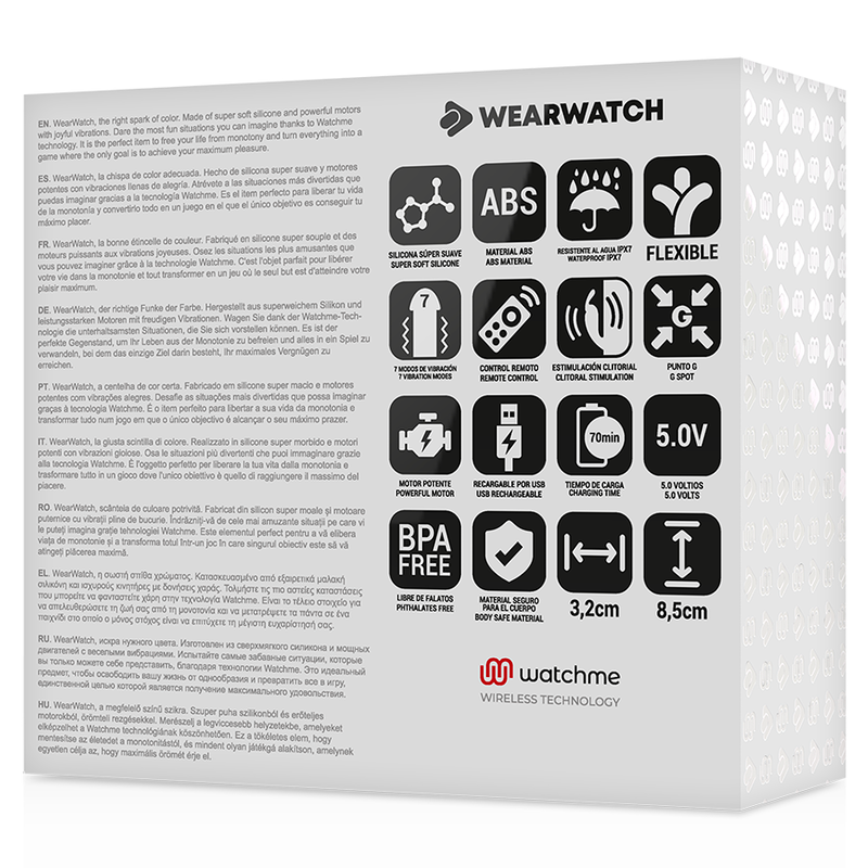WEARWATCH - VIBRATEUR DUAL-TECHNOLOGIE WATCHME INDIGO/EAU DE MER