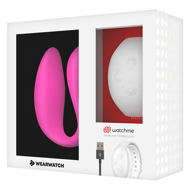 WEARWATCH - VIBREUR DOUBLE TECHNOLOGIE WATCHME FUCHSIA / NEIGE