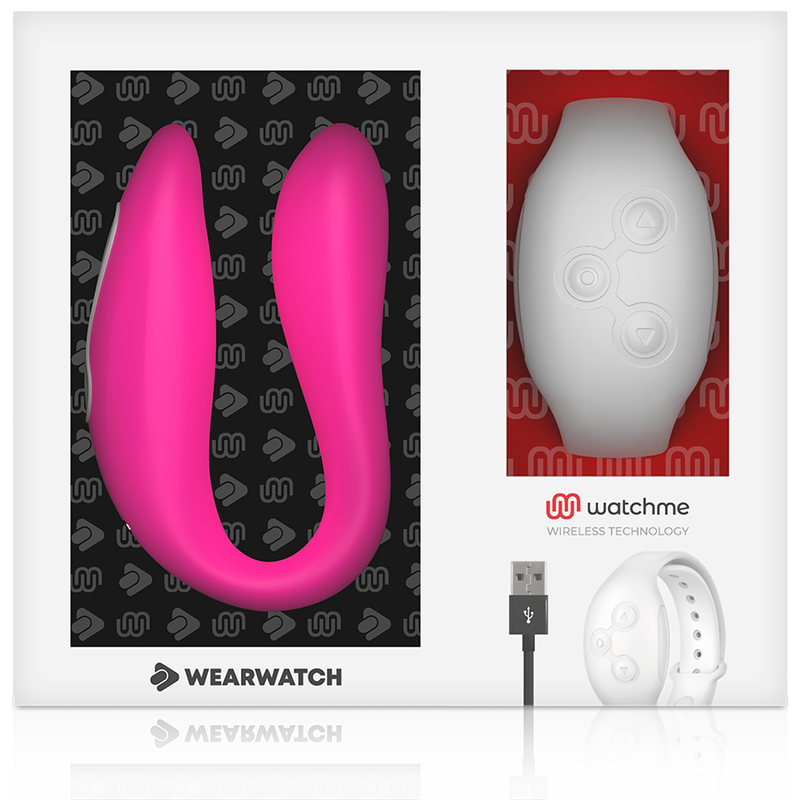 WEARWATCH - VIBREUR DOUBLE TECHNOLOGIE WATCHME FUCHSIA / NEIGE