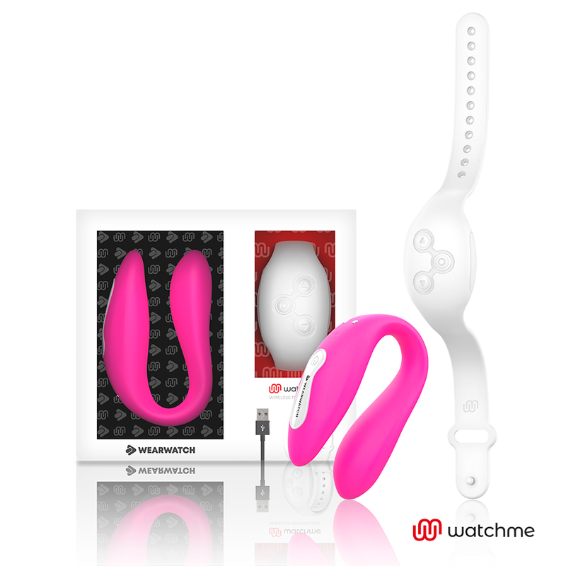 WEARWATCH - VIBREUR DOUBLE TECHNOLOGIE WATCHME FUCHSIA / NEIGE