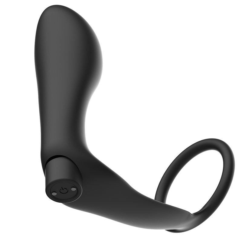 ADDICTED TOYS - ANNEAU PÉNIEN TÉLÉCOMMANDÉ PLUG ANAL NOIR RECHARGEABLE